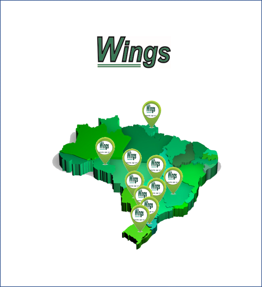 Sistemas DustControl da Wings Ltda instalados no Brasil
